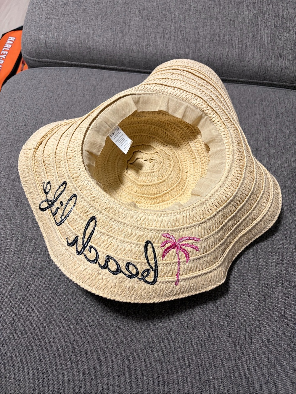 George Natural Straw Sun Hat - Picture 2 of 5